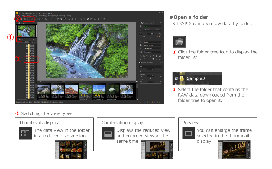 Open RAW data in SILKYPIX