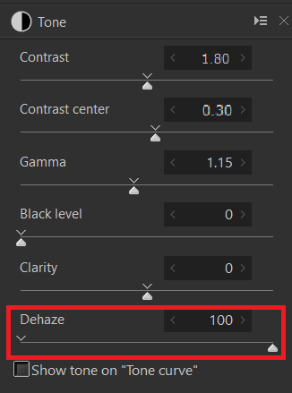 Dehaze Example 2-2 ctrl