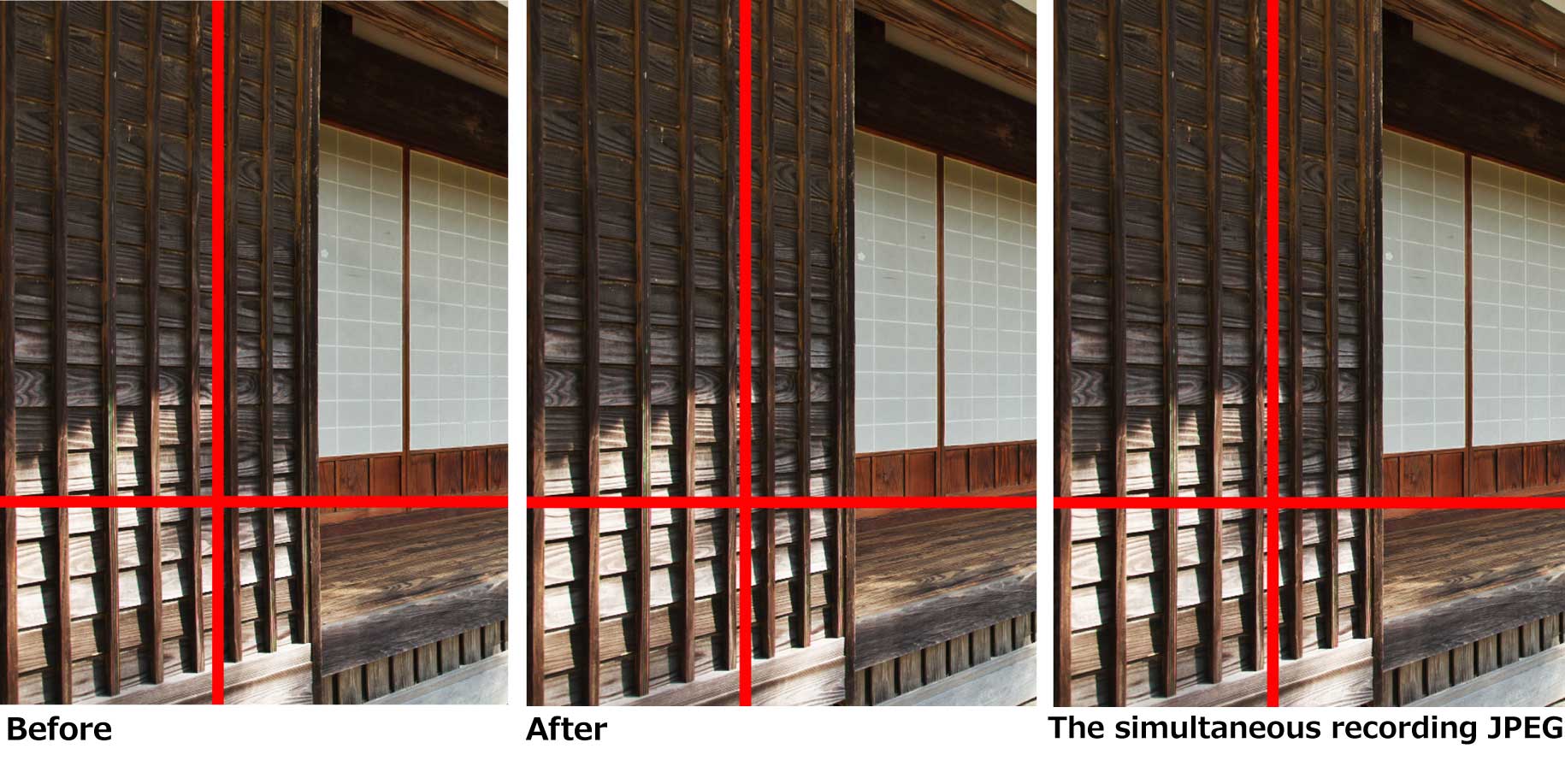 Automatic distortion correction using JPEG 1-2