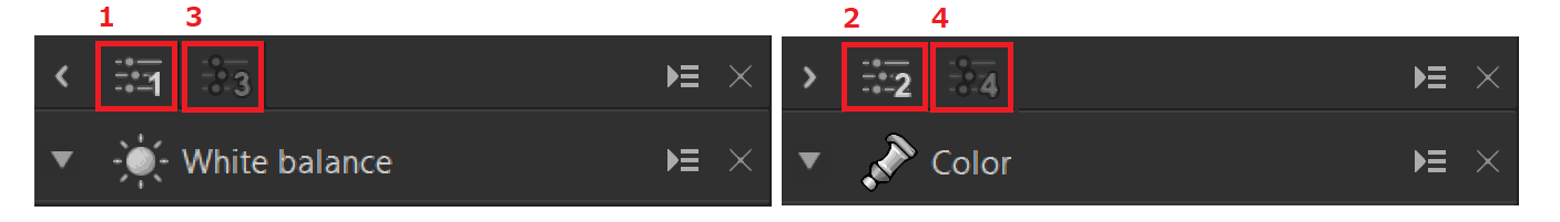 Control palette 1-2