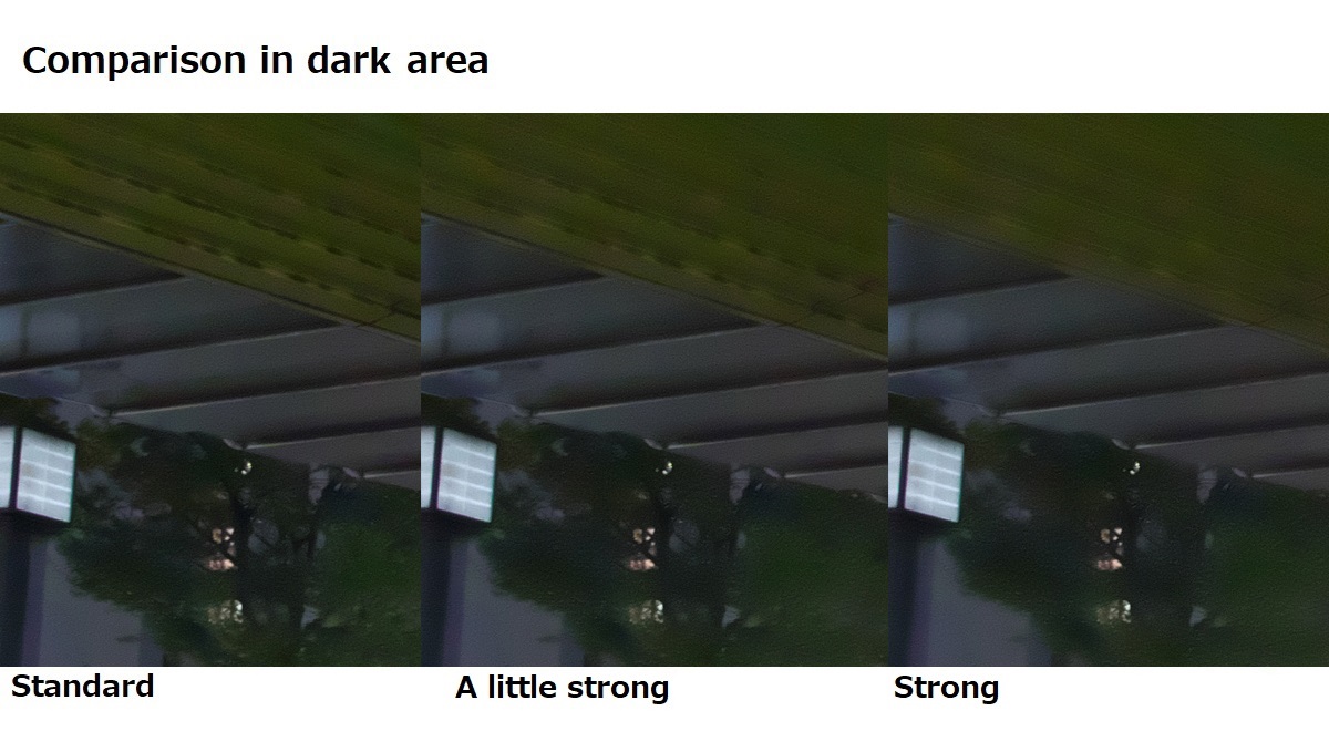 Level of shadow noise reduction 4-2