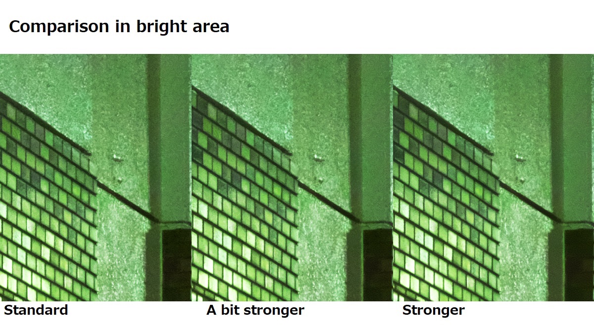 Level of shadow noise reduction 3-3