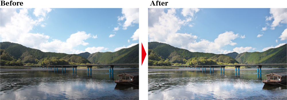 高知　沈下橋　絶景