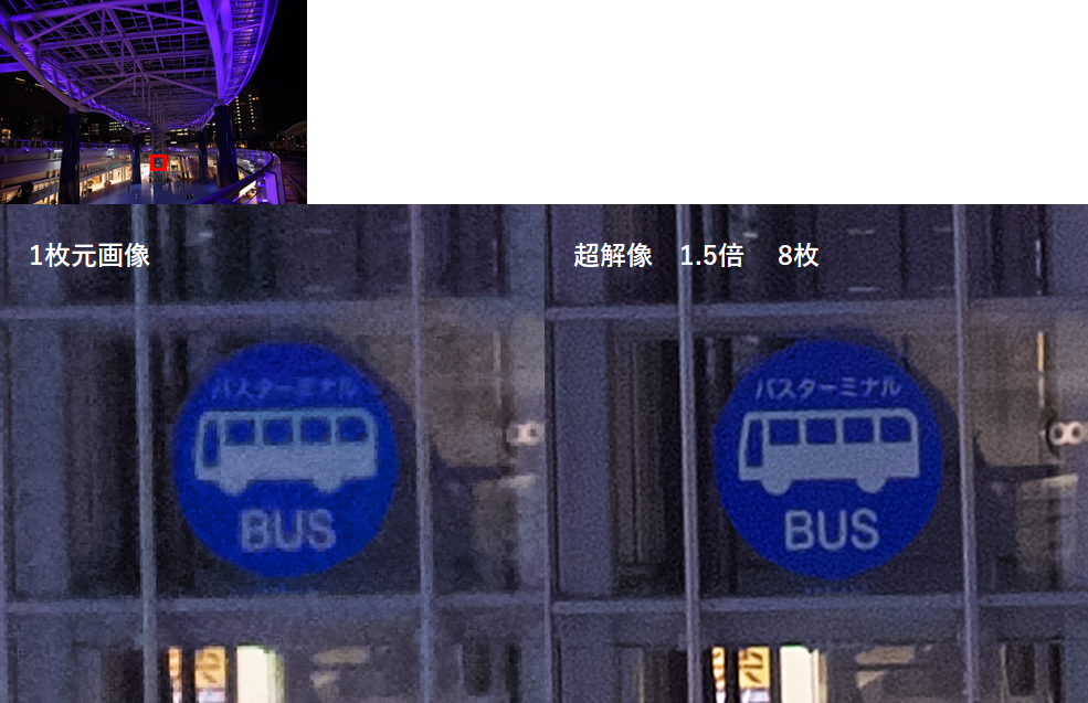 超解像合成結果①